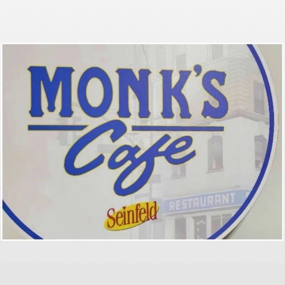 New White Painted Wood Seinfeld Home Sign